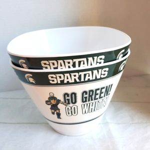 BOWL MVP CO. MICHIGAN STATE SPARTAN 25" IN CIRCUMFERENCE HIGH 6.75"